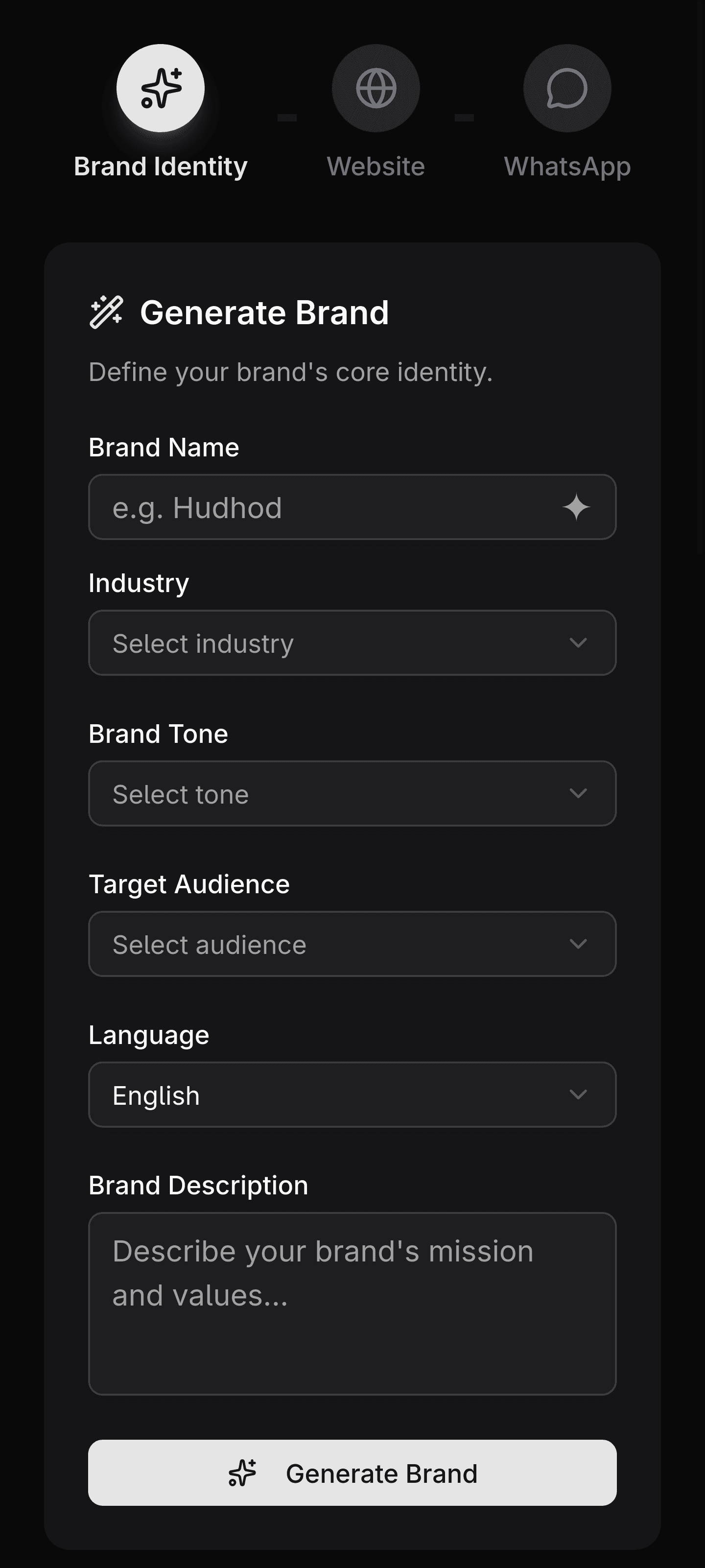 Hudhod (WIP) mobile view